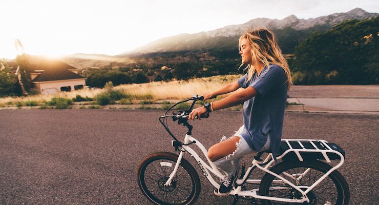 girl on motorcycle