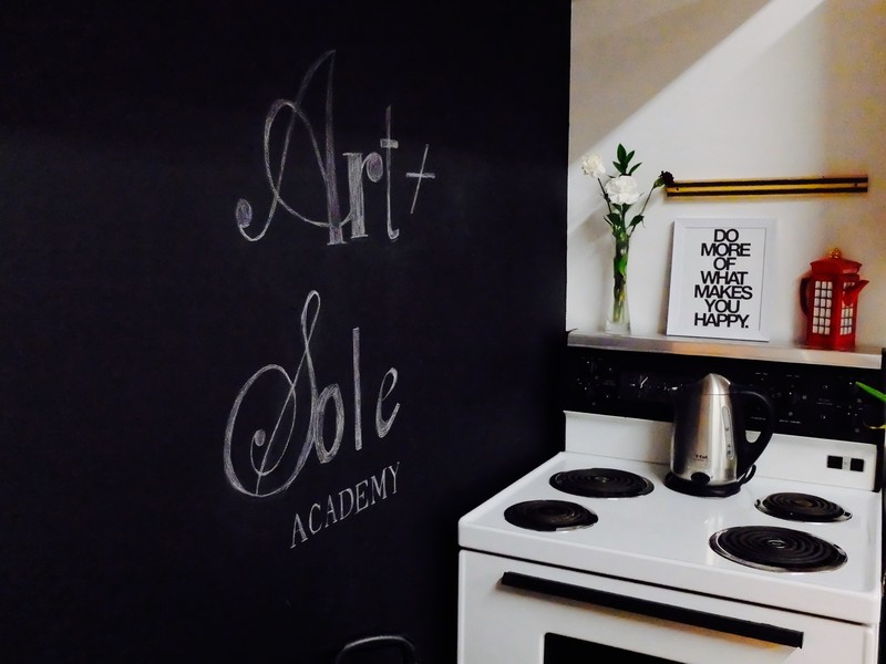 Jennifer Allison Art and Sole Academy Sign