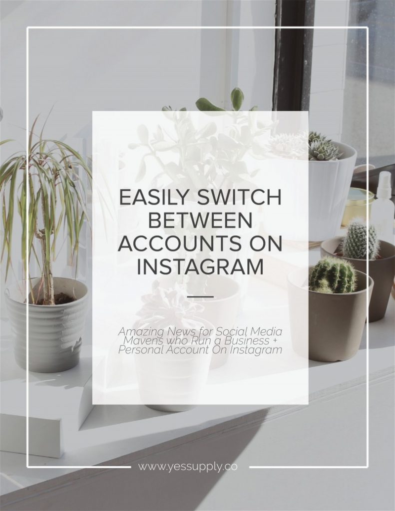 Switch Accounts on Social Media Instagram Page