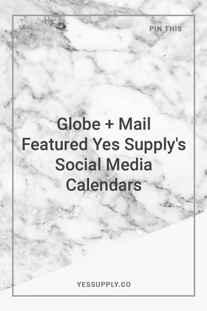 Yes Supply Social Media Calendars
