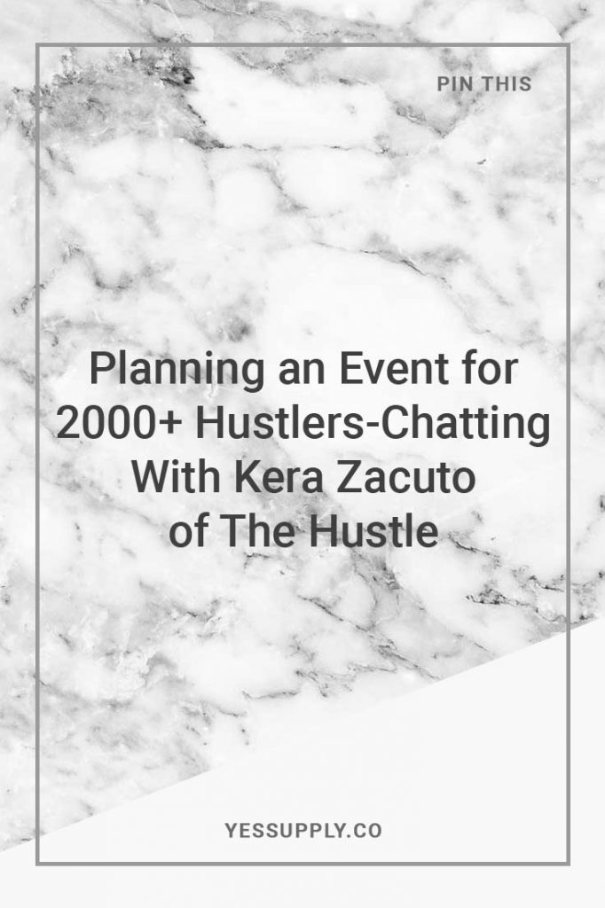 Planning an Event