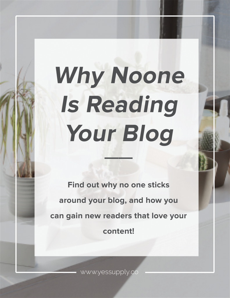 Why No One Reading Your Blog