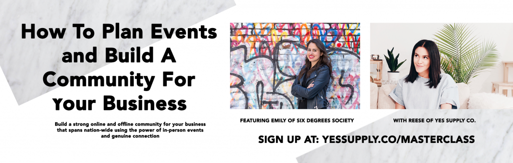 Wondering how to plan events and community build for your business? Join us on Oct 20th at 6 PM EST for a live masterclass where we'll answer all of your questions!