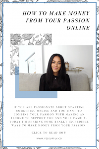 Do you want to figure out your passion and purpose? In this article, I'll help you in identifying your passion for you to make money. If you are a coach, female entrepreneurs, businesswoman, consultant, blogger, instagrammer, business owner, millennial. Learn new ideas, work, career, design, tips, activities, routines, lessons that will help you. Repin to save for later and head to www.yessupply.co to read and watch.