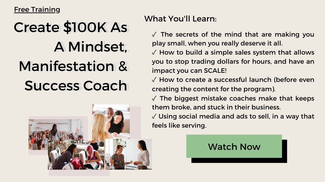 manifestation success coach