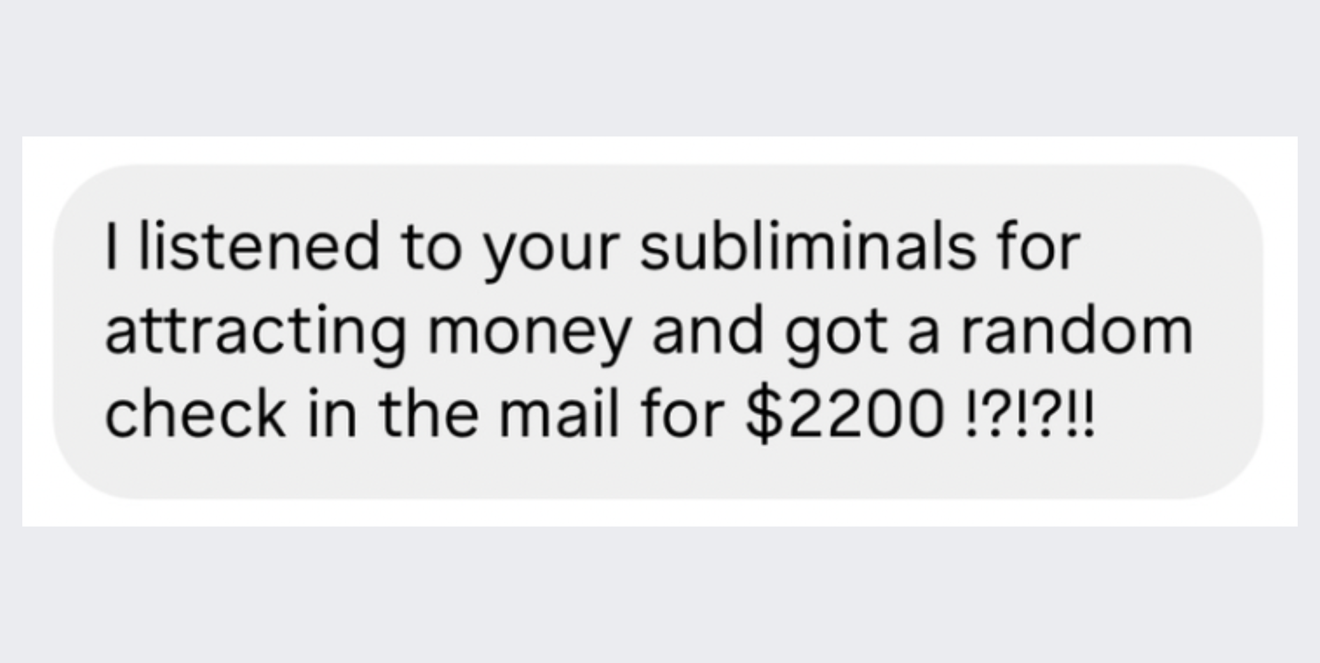wealth album testimonial